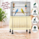Elastic drawstring clasp lock mechanism on Shappy birdcage skirt