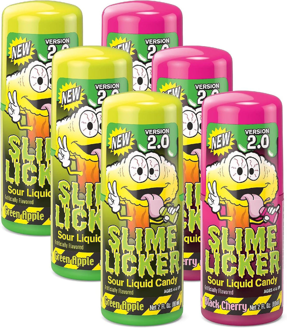 Toxic Waste Slime Licker 2.0 Liquid Candy, Strawberry Razz, 2 oz, 3 Pack | sour , blue raspberry taste, resealable cap, value bundle for parties or sharing - Image 9