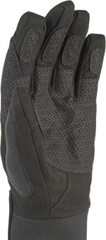 Sealskinz olive outdoor glove palm texture detail