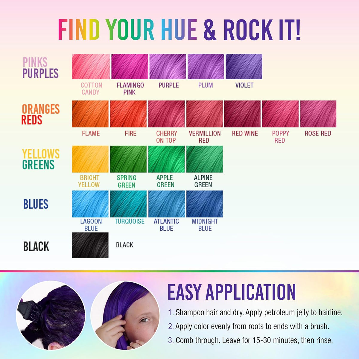 Punky Colour Violet Semi Permanent Hair Color, 3.5 fl oz - Image 6