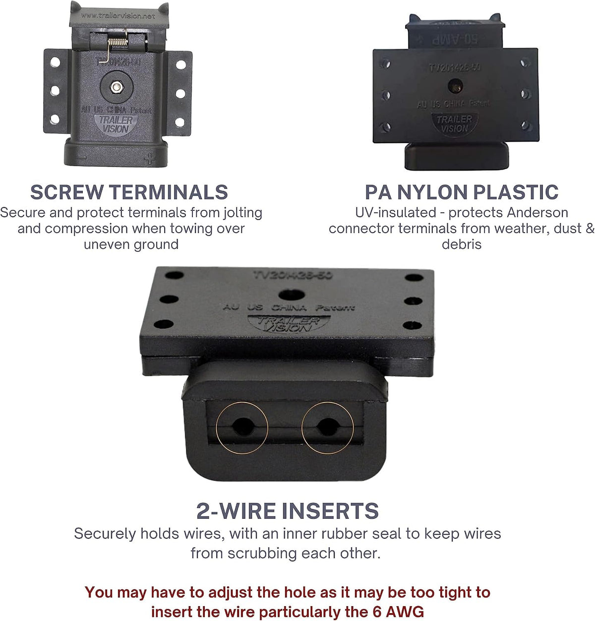 Trailer Vision protective cover mount with spring loaded lid