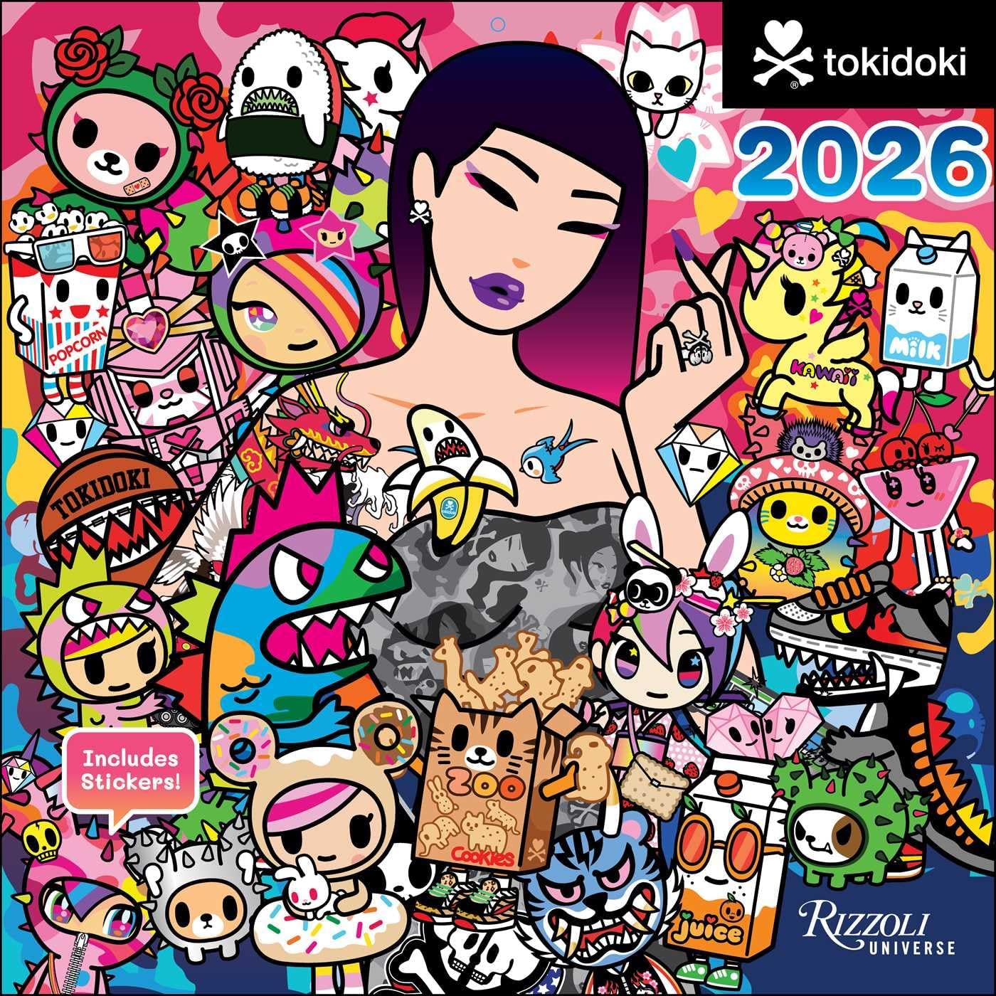tokidoki 2026 Wall Calendar (Includes Stickers) - Image 1