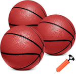 Iyoyo mini basketballs 3 pack front view with pump