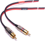 CNCESS RCA Male to Speaker Wire Cable, 3 ft, 2-Pack - Image 9