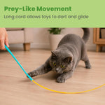 Catstages toy attachment showing the prey-like textured tail