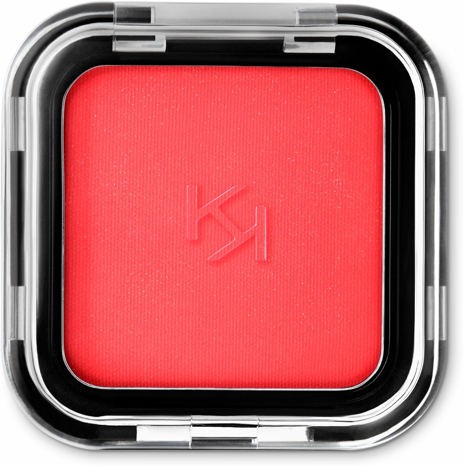Kiko Milano Smart Colour Blush 08 Bright Red front view packaging matte black compact