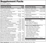 Naturelo vegan capsules ingredient list closeup
