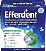Efferdent clean aligners and dental appliances display