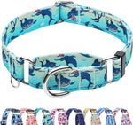 Reflective Martingale Collar for Dogs Nylon Training Collar with No Buckle Cute Floral No Pull Dog Collar for Medium DogsYellow FlowerM - Image 11