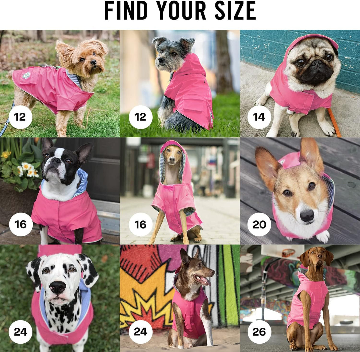 Canada Pooch raincoat interior cotton lining and pocket features
