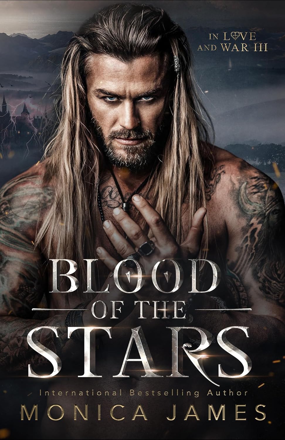 Monica James Blood of the Stars paperback front view dark Viking romance novel book cover