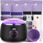 BLITZWAX digital hard wax warmer kit front view with accessories