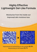 Celimax translucent hydrating facial serum bottle placed on a clean background