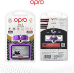 Packaging and included accessories for the Opro Gold Level guard