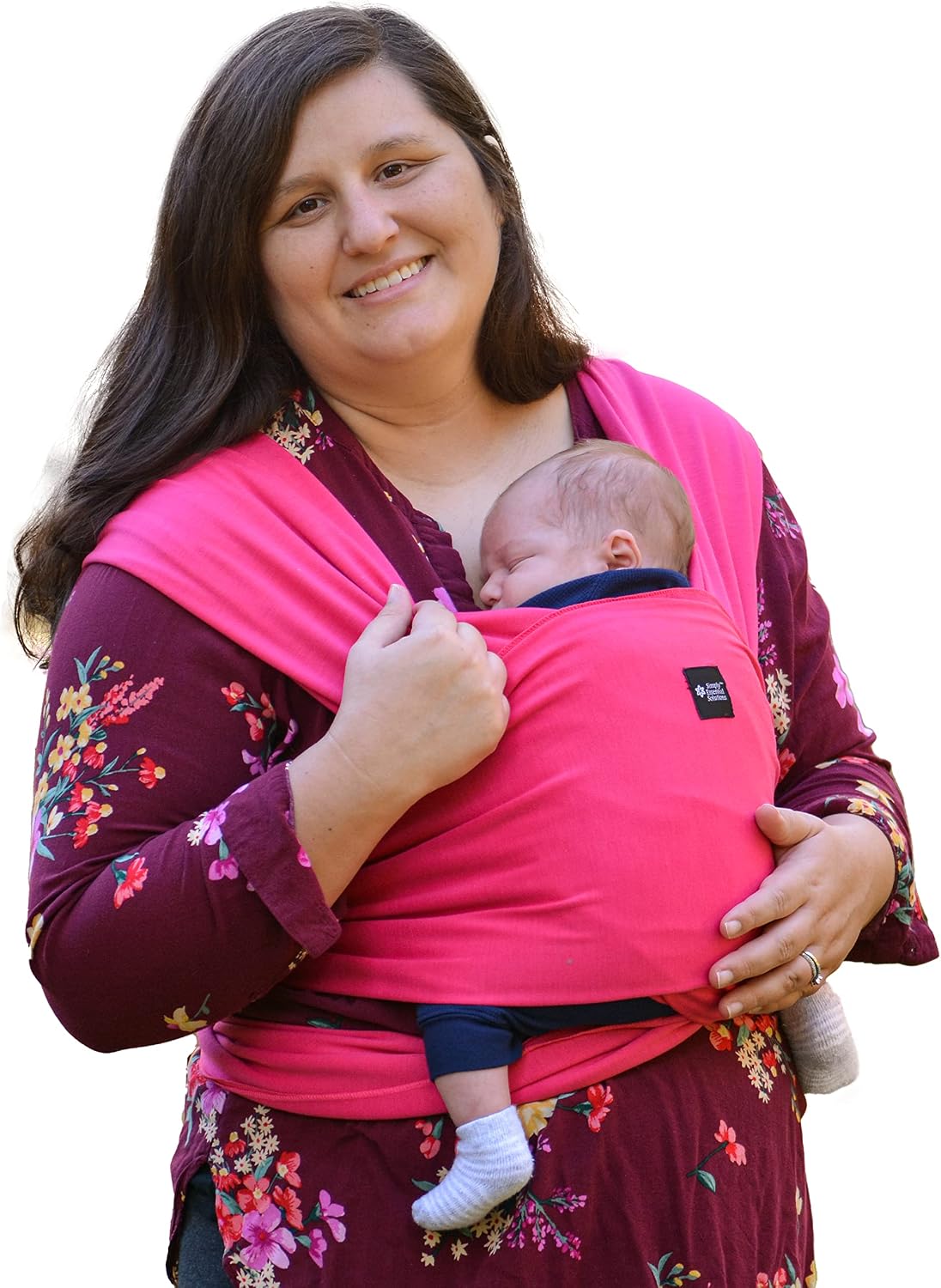 Baby Wrap Carrier Soft, Stretchy, Cotton Baby Wrap, Baby Sling, Nursing Cover Up for use with Newborn-Toddler: Evenly distributes Weight for More Comfortable Carrying (Medium Blue) - Image 15