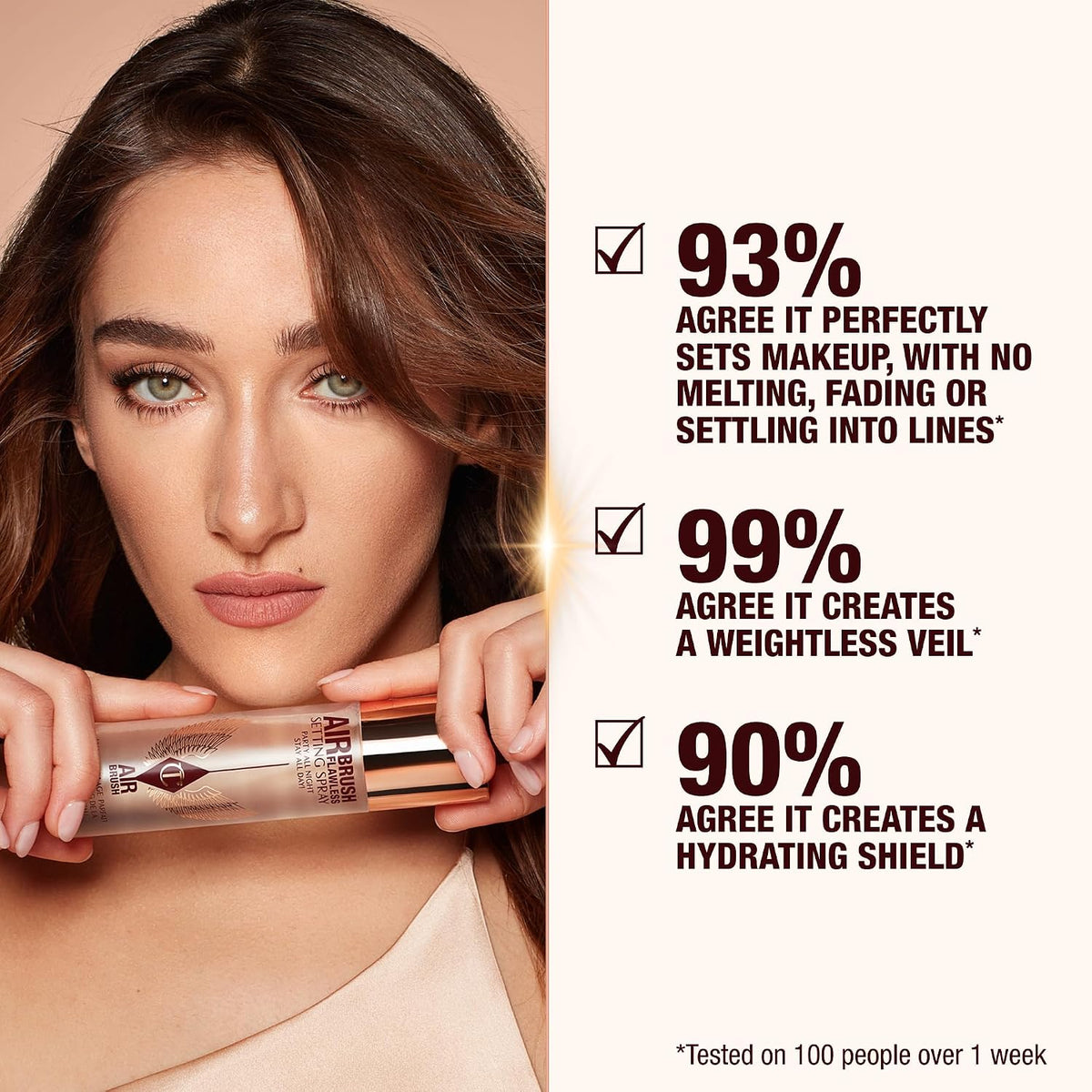 Hydrating pore blurring makeup primer spray by Charlotte Tilbury