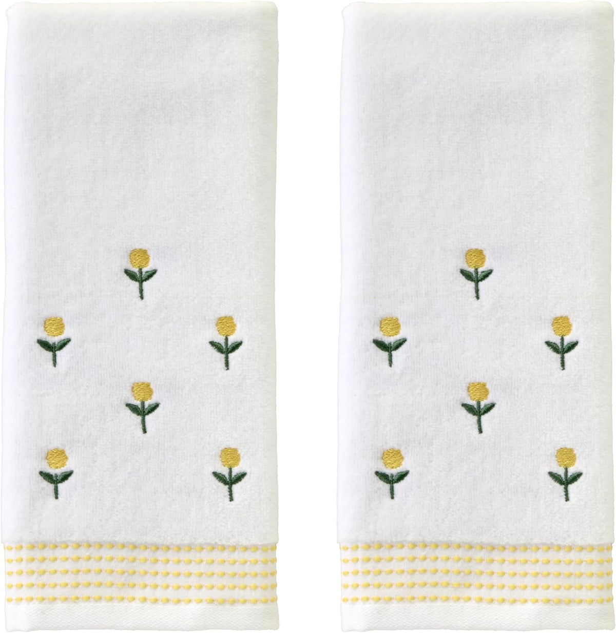 SKL Home by Saturday Knight Ltd. Flower Basket Bike Hand Towel (2-Pack), Wht - Image 13