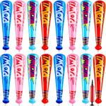 Willbond 18 pieces inflatable baseball bat set with pump