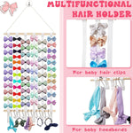 Qunclay hair accessories organizer stainless steel hooks