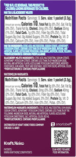 Crystal Light zero sugar drink mix preparation in water glass