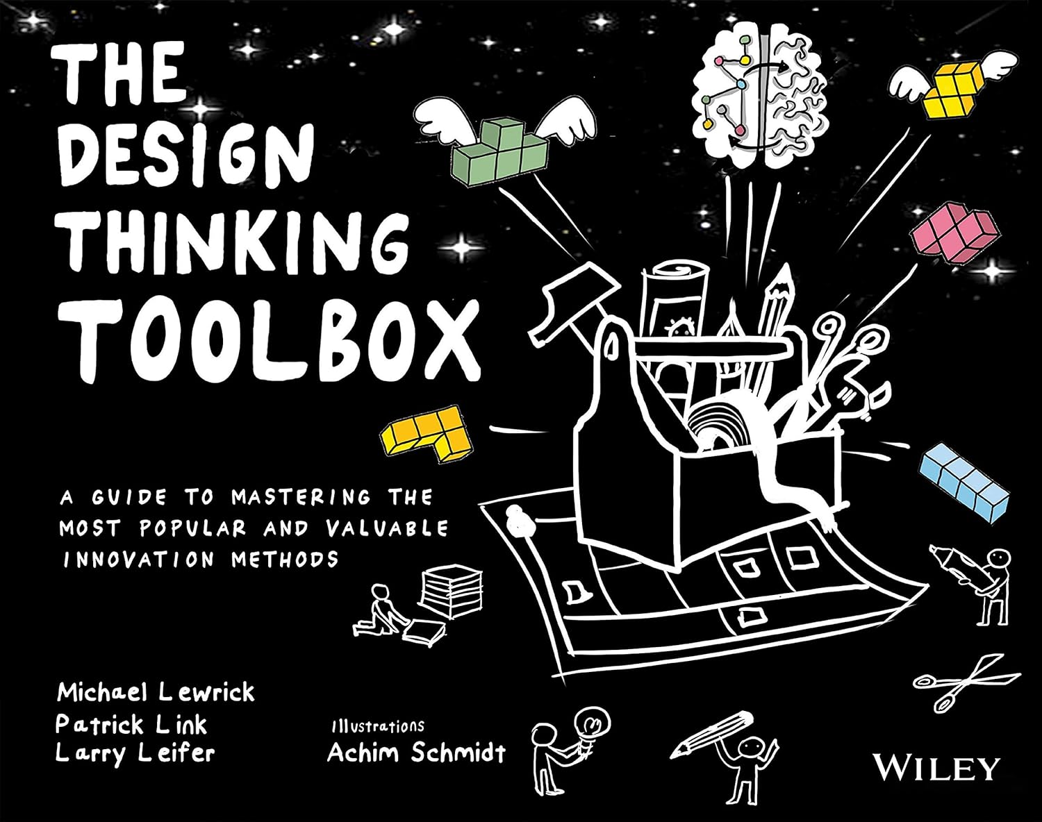Wiley The Design Thinking Toolbox paperback front cover showing clean typography and modern design layout.