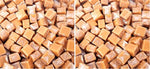 Individually packaged gourmet chewy caramels displayed for party candy dishes.