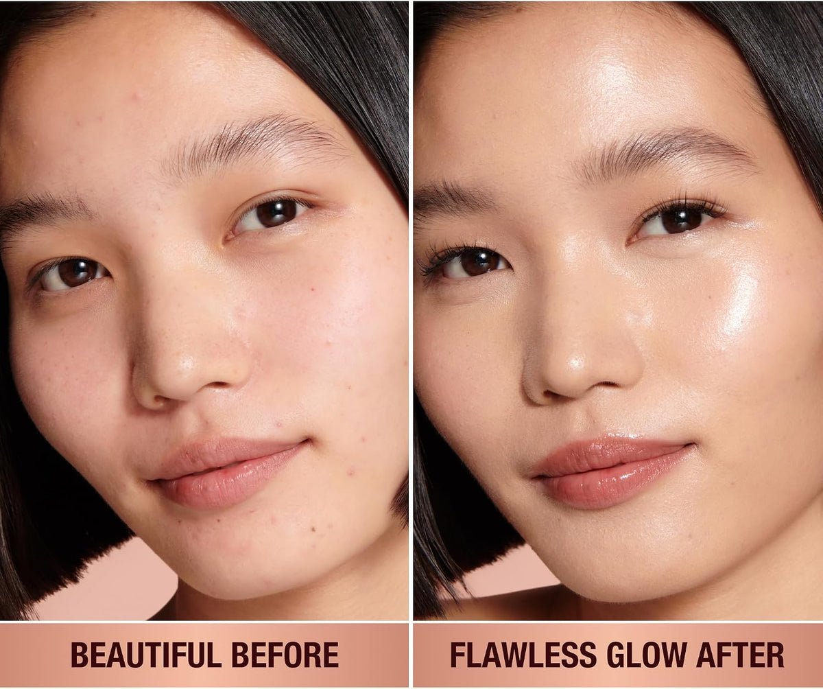 Charlotte Tilbury complexion booster product texture and glow