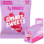 SmartSweets Variety Pack, Gluten Free Gummies, Plant Based Snacks for Adults & Kids, Chewy Candy, Low Sugar, Includes Sweet Fish, Sourmelon Bites, Peach Rings & Sour Blast Buddies, 50g Bags, 8 Pack - Image 12