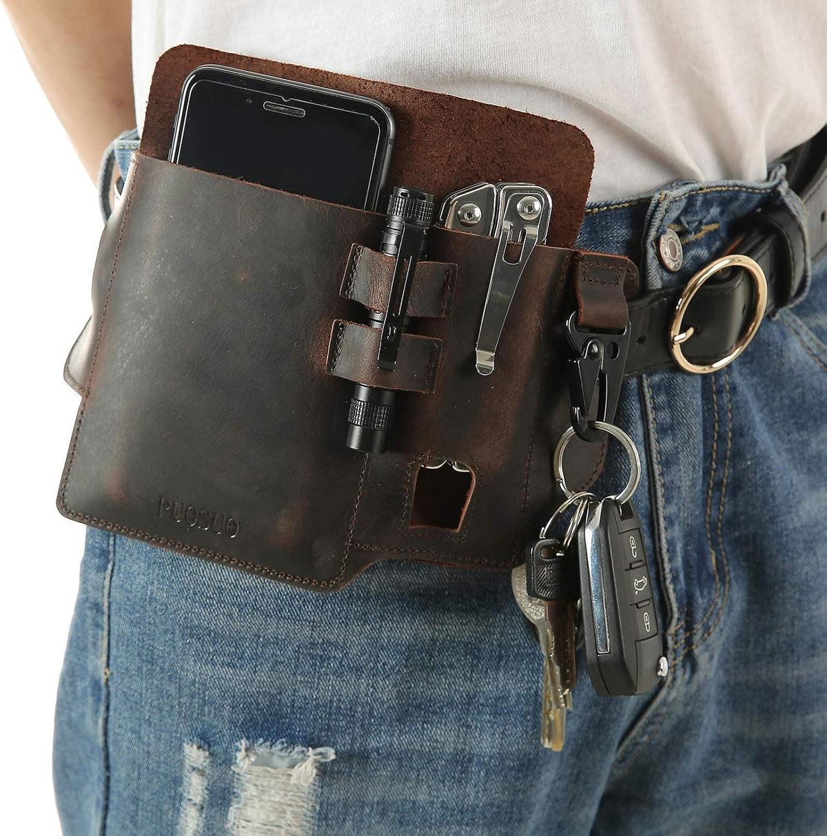 Puosuo leather cell phone holster packaging