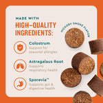 VetIQ Allergy Pro hickory smoke flavor soft chew texture