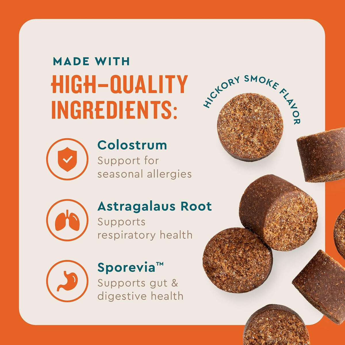 VetIQ Allergy Pro hickory smoke flavor soft chew texture