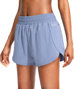 Soothfeel Womens Running Shorts with Zipper Pockets 3"/5" High Waisted Athletic Gym Workout Shorts for Women with Liner - Image 14