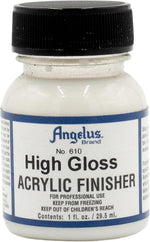 Angelus 610 High Gloss Acrylic Finisher front view bottle