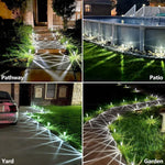 Waterproof 10 pack solar landscape lights box and components