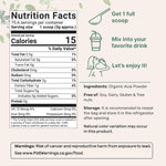 Micro Ingredients organic acai powder supplement powder texture view