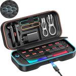 Auarte Bemkiru Nintendo Switch 2 carrying case front view showing the durable black EVA hard shell design.