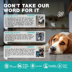 Duck flavored canine coprophagia deterrent supplement 180 count packaging details.