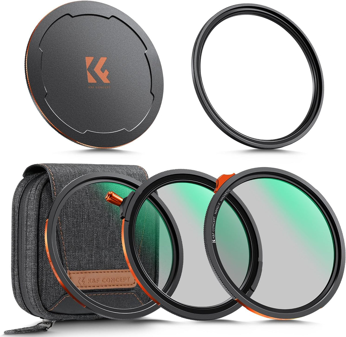 K&F Concept 67mm magnetic filter kit front view