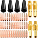 Dreld 48-piece flux core gasless nozzle tips kit front view