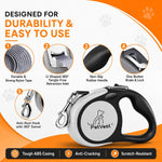 Side profile of PetVest leash with integrated poop bag holder