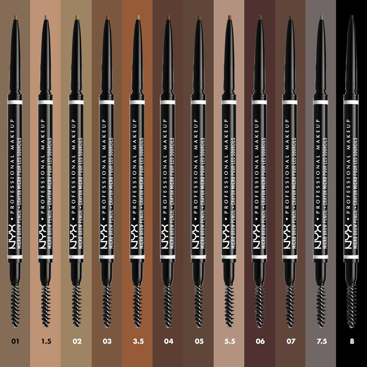 NYX professional makeup micro brow pencil packaging