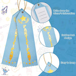 Back view showing event card and hanging string