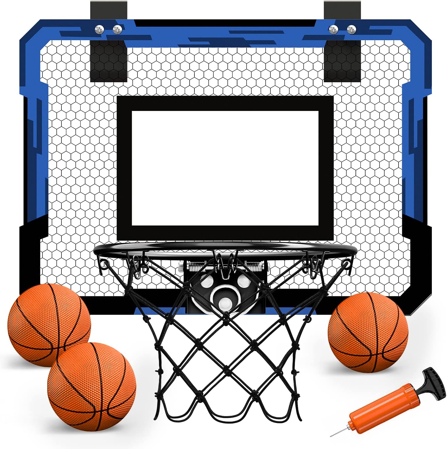 Qdragon mini basketball hoop front view over door