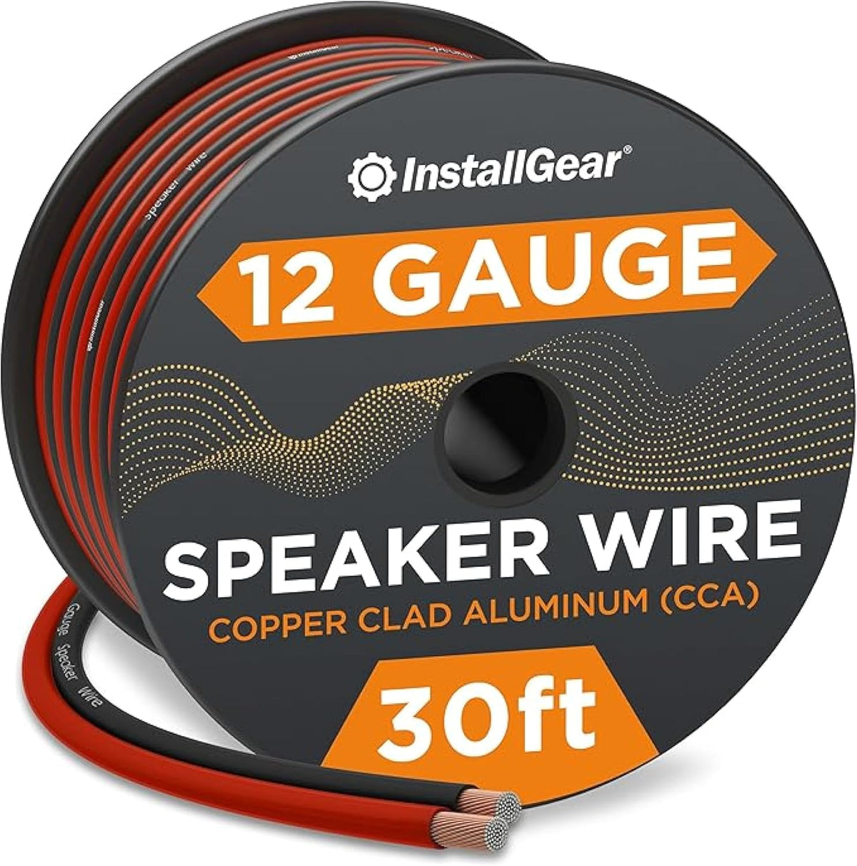 InstallGear 14 Gauge Speaker Wire - 30ft Black Audio Cable for Car Speakers, Home Theater, Surround Sound, Radio - Durable Copper-Clad Aluminum AWG Wire for Clear Sound Transmission - Image 11