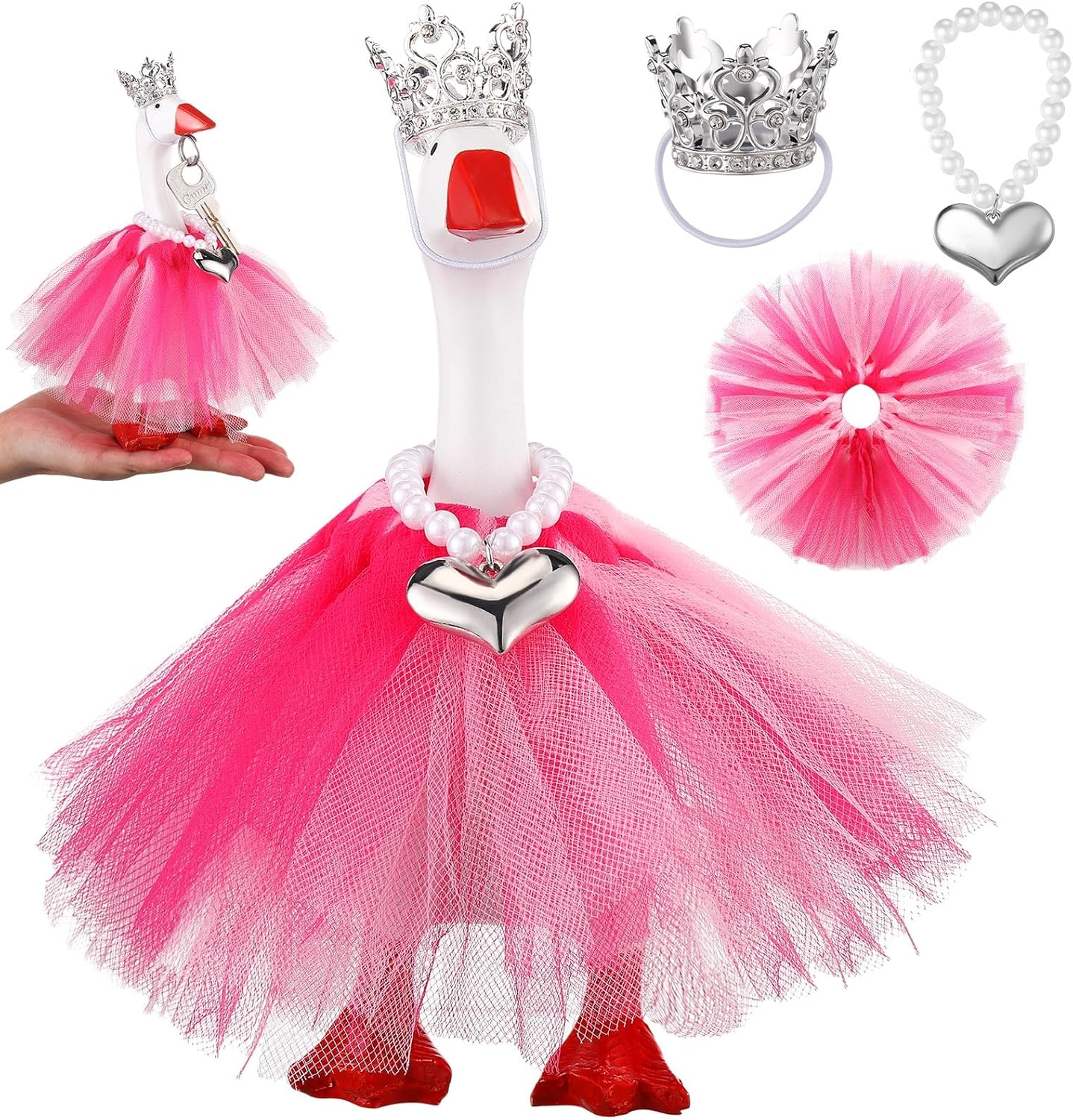 Sunnymove 7 inch mini desk goose outfit princess set front view