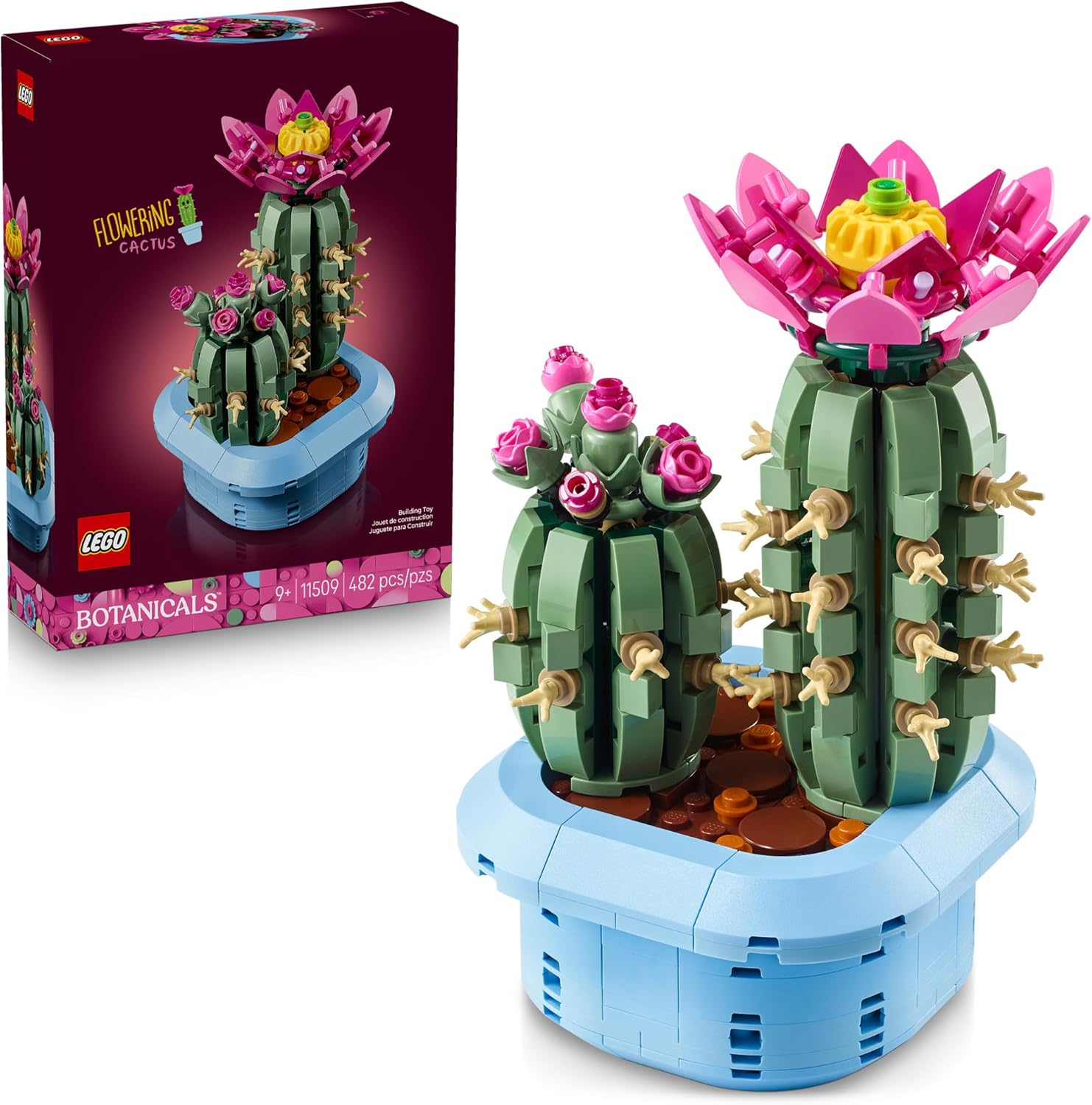 Lego Botanicals Flowering Cactus building set front view