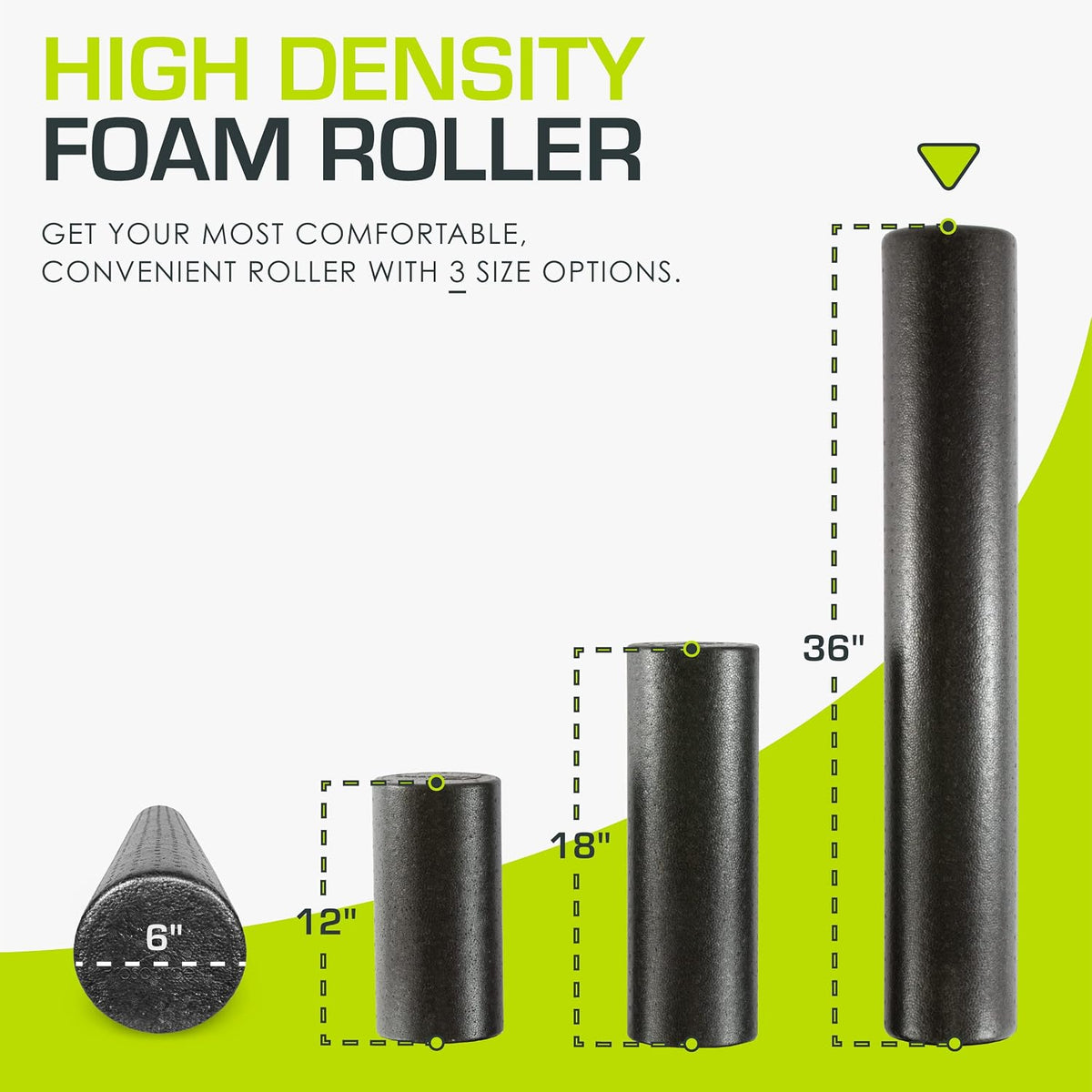 ProSource 36 inch foam roller demonstrating back stretching exercise