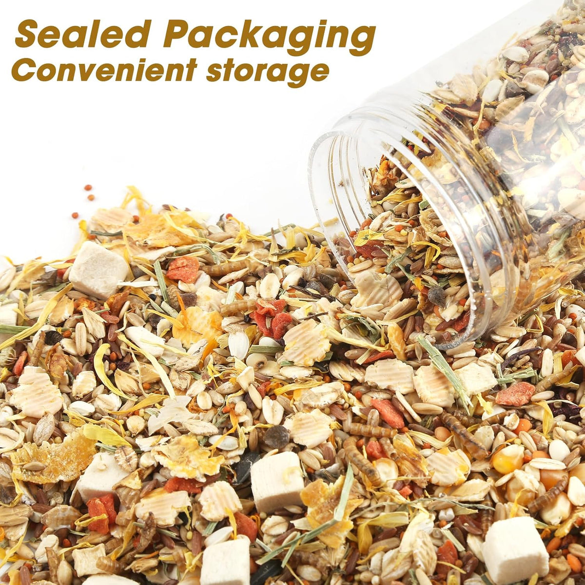 Abizoo small animal food highlighting premium ancient grains and nutrient fortified pellets.