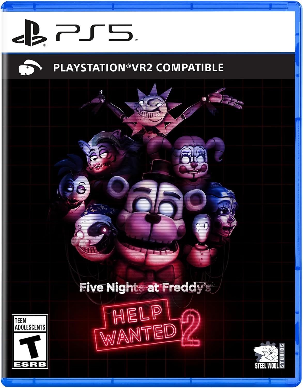 Maximum Entertainment Five Nights at Freddy's Help Wanted 2 PS5 game front view packaging