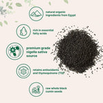 Micro Ingredients organic black seed pile on white surface